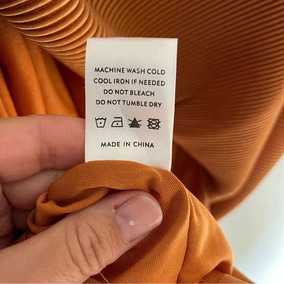 Baltic Born Ribbed Maxi Dress in Burnt Orange Women’s Size Small - Picture 5 of 9